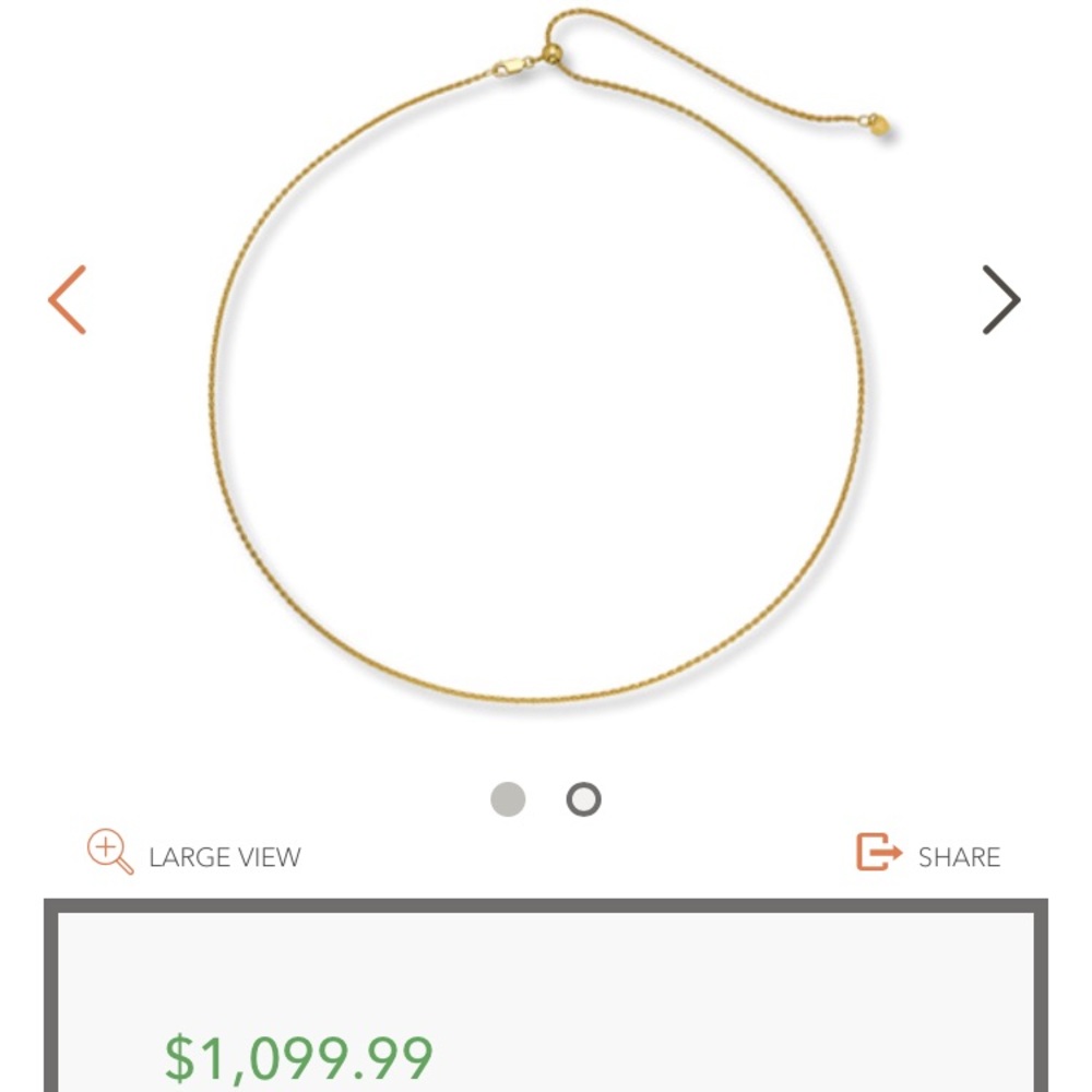 Adjustable Wheat Chain 16”-26” 14Kt Yellow Gold